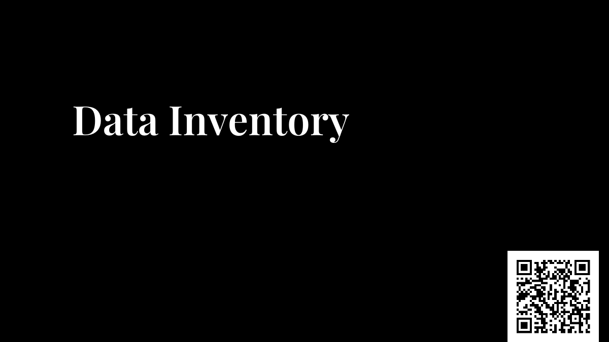 Data Inventory
