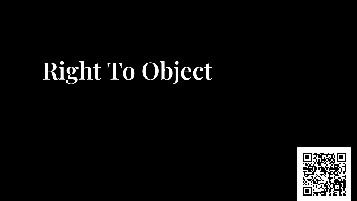 Right To Object